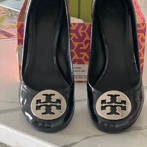Tory Burch Black Patent Leather Heels